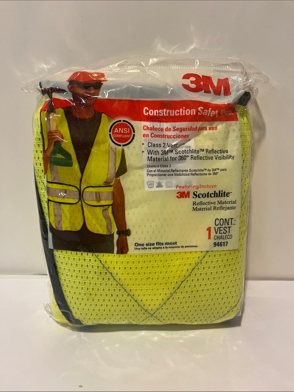 3M High-Visibility Yellow Safety Vest with Reflective Trim